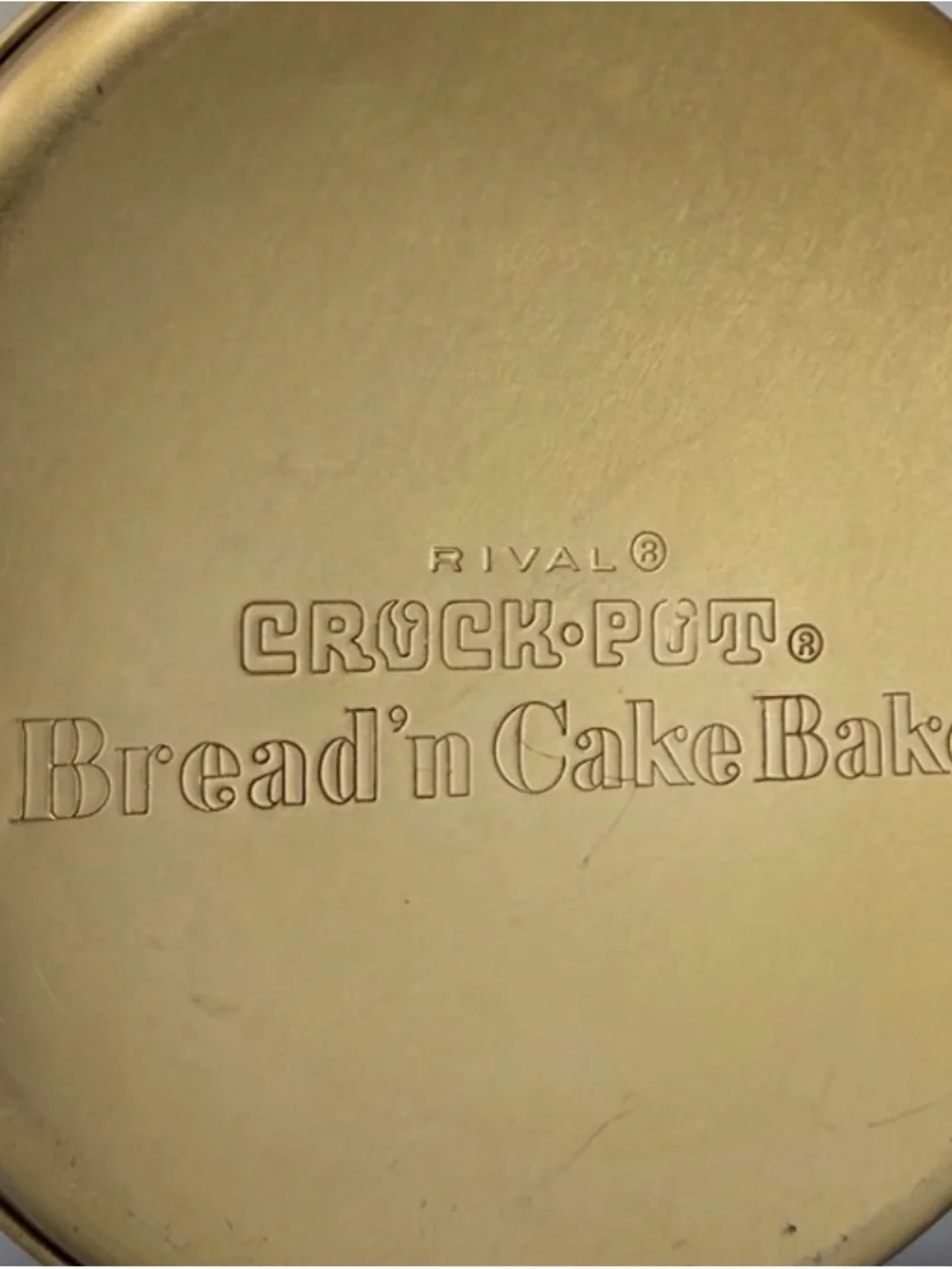 Rival Crock Pot Slow Cooker Bread & Cake Bake Warmer Insert Only 5 3/4